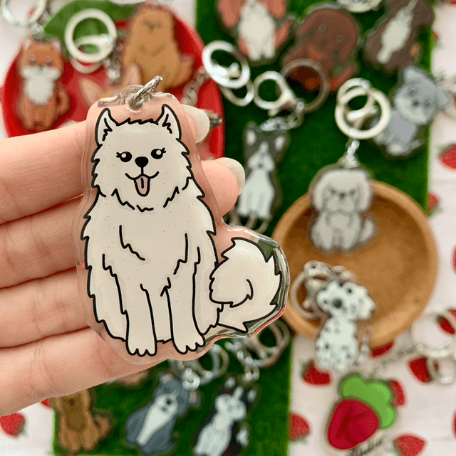 DOG keychain - Samoyed
