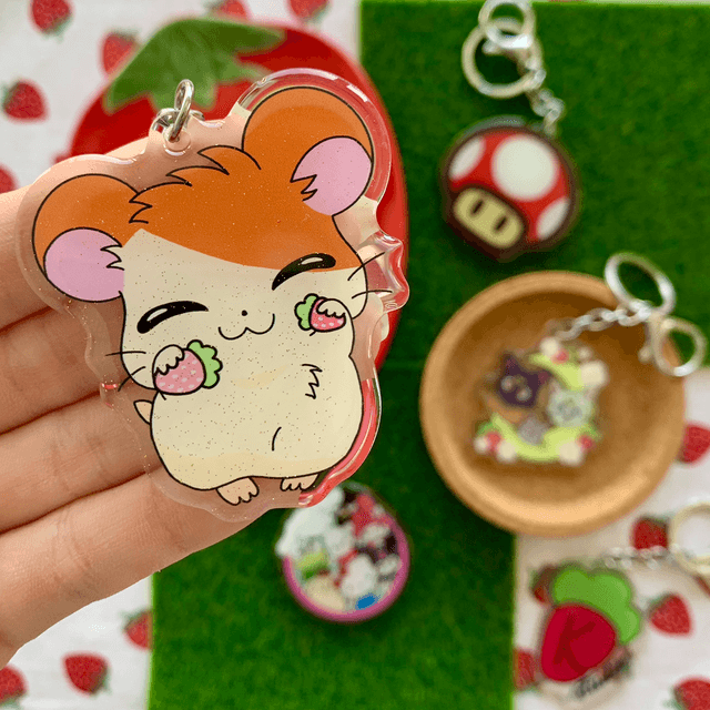 HAMTARO keychain