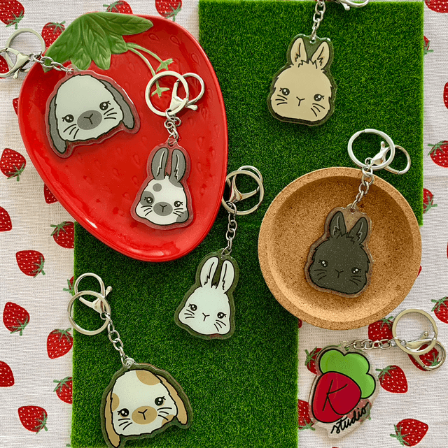BUNNY keychain - Beige