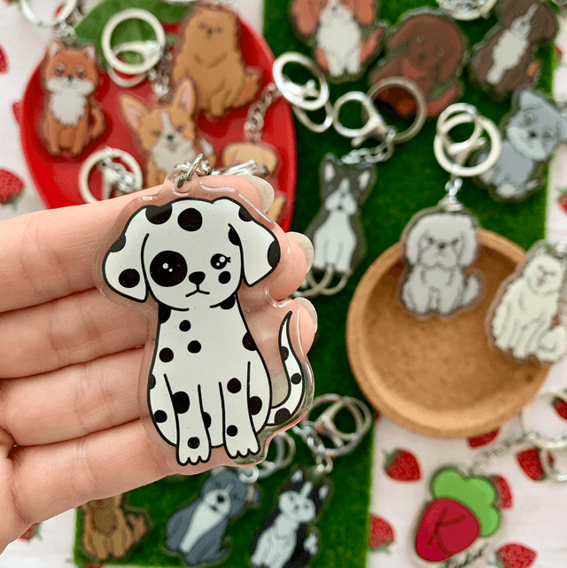 DOG keychain - Dalmatian