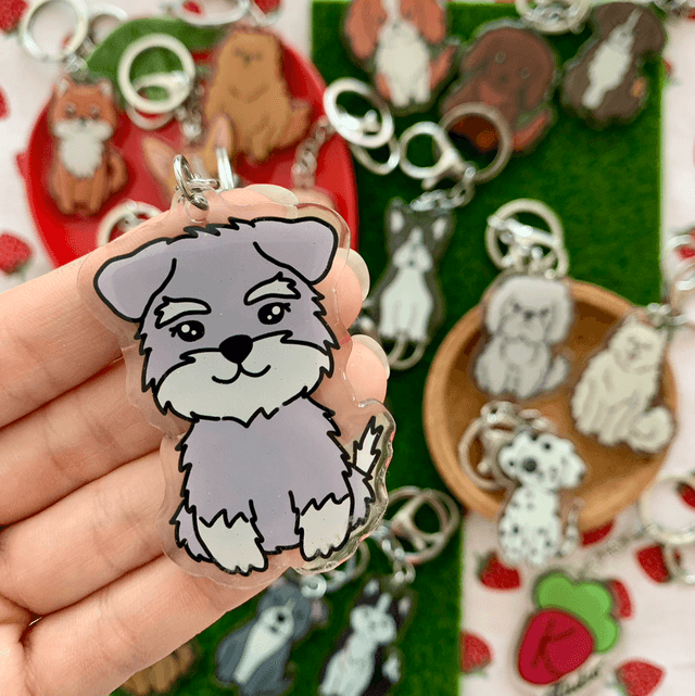 DOG keychain - Schnauzer