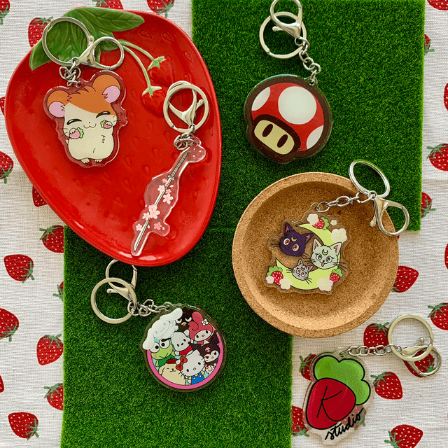 SAILOR MOON cats keychain
