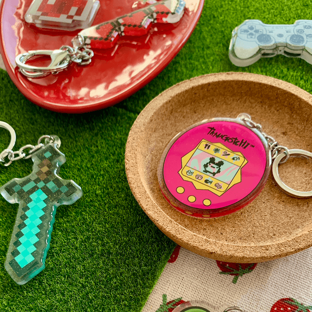 MINECRAFT keychain - Hearts