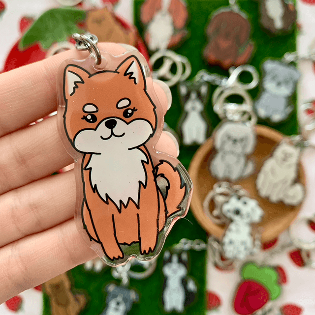 DOG keychain - Shiba Inu