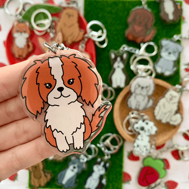 DOG keychain - King Charles Cavalier