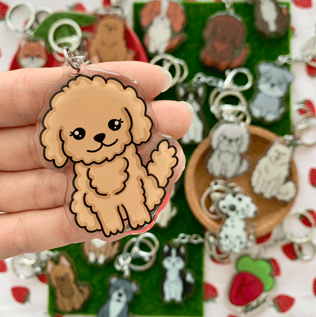 DOG keychain - Doodle