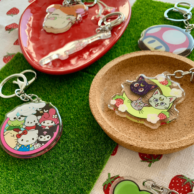 SAILOR MOON cats keychain