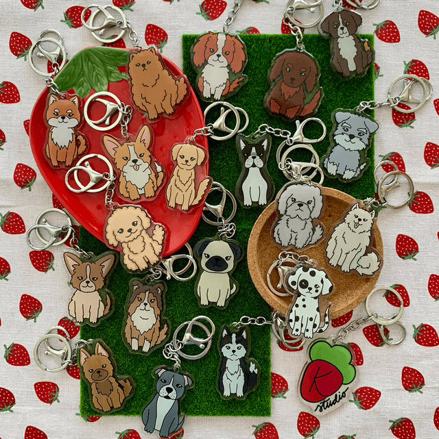 DOG keychain - Pomeranian